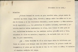 [Carta] 1951 dic. 19 [a] Palma Guillén