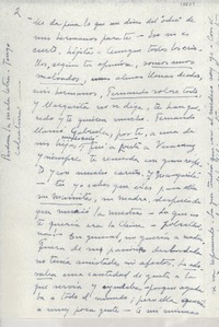 [Carta] [a] Gabriela Mistral