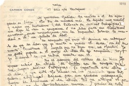 [Carta] 1934 abr. 17, Cartagena [España] [a] Gabriela Mistral