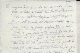 [Carta] [a] Gabriela Mistral