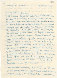 [Carta] 1951 nov. 16, Madrid [a] Gabriela Mistral