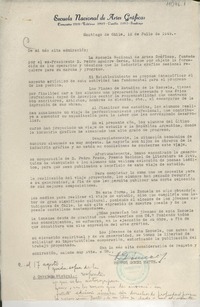 [Carta] 1949 jul. 12, Santiago, [Chile] [a] Gabriela Mistral