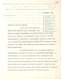 [Carta] 1952 magg. 13, Roma, [Italia] [a] Gabriela Mistral, Napoli