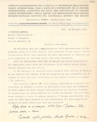 [Carta] 1952 dic. 21, Roma, [Italia] [a] [Gabriela Mistral]