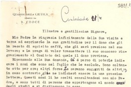 [Carta] 1951 abr. 8, Nápoles [a] Gabriela Mistral