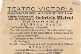 [Carta] 1949 sept. 13, La Reina, [Chile] [a] Gabriela Mistral