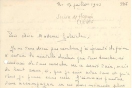 [Carta] 1943 jul. 17, Río de Janeiro [a] Gabriela Mistral