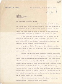 [Carta] 1943 jul. 22, Río de Janeiro [a] Gabriela Mistral, Petrópolis