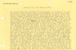 [Carta] 1943 mayo 7, México D.F. [a] Gabriela [Mistral]