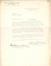 [Carta] 1955 mayo 27, Santiago [a] Gabriela Mistral, New York