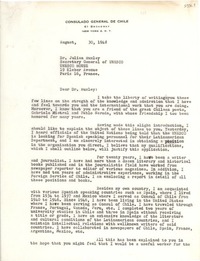 [Carta] 1948 ago. 30, Nueva York [a] Julian Huxley, París