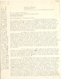 [Carta] 1941 dic. 2, Estocolmo [a] Carlos Errázuriz, Santiago de Chile