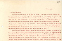[Carta] 1942 jul. 6, [Santiago] [a] Gabriela Mistral