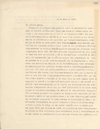 [Carta] 1947 mayo 21, [Santiago] [a] Gabriela Mistral