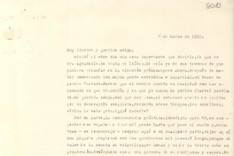 [Carta] 1952 mar. 6, [Santiago, Chile] [a] [Gabriela Mistral]