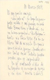 [Carta] 1952 mar. 18, [Santiago, Chile] [a] [Gabriela Mistral]