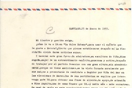 [Carta] 1953 ene. 25, Santiago, [Chile] [a] [Gabriela Mistral], [La Habana, Cuba?]