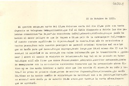 [Carta] 1953 oct. 22, [Santiago, Chile] [a] [Gabriela Mistral]