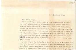 [Carta] 1954 ago. 9, [Santiago] [a] Gabriela Mistral