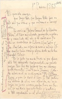 [Carta] 1955 ene. 1, [Santiago] [a] Gabriela Mistral