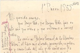 [Carta] 1955 ene. 1, [Santiago] [a] Gabriela Mistral
