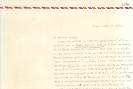 [Carta] 1956 ago. 1, [Santiago] [a] Gabriela Mistral