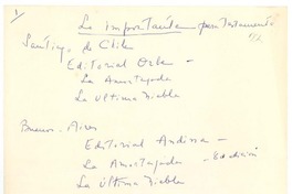 Lo importante para testamento