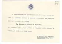 [Tarjeta] 1955 mar. 8, México D.F. [a] Gabriela Mistral