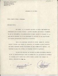 [Carta] 1950 nov. 29, México D. F., [México] [a] Lucila Godoy y [sic] Alcayaga