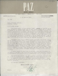 [Carta] 1952 mayo 2, México, D. F., México [a] Gabriela Mistral, Nápoles, Italia