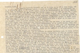 [Carta] 1944 oct. [a] Gabriela Mistral