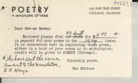 [Tarjeta] [1943?], Chicago, Illinois, [EE.UU.] [a] [Gabriela Mistral]