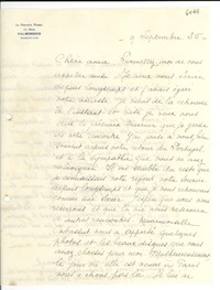 [Carta] 1935 sept. 9, [Francia] [a] [Gabriela Mistral]