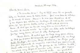 [Carta], 1976 may. 26 Madrid, España <a> María Luisa Bombal