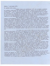 [Carta], 1977 sep. 7 Madrid, España <a> María Luisa Bombal