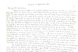 [Carta], 1976 sep. 12 Madrid, España <a> María Luisa Bombal