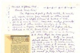 [Carta], 1978 feb. 18 Madrid, España <a> María Luisa Bombal
