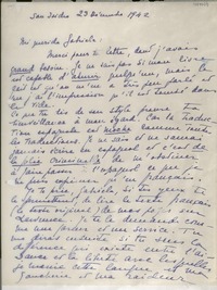 [Carta] 1942 dic. 23, San Isidro, [Argentina] [a] Gabriela Mistral