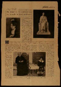 Un momento de conversación con la madre de Gabriela Mistral