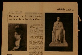 Un momento de conversación con la madre de Gabriela Mistral