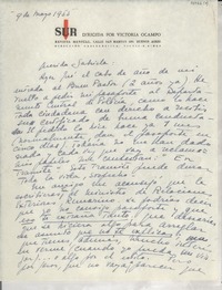 [Carta] 1955 mayo 9, [Buenos Aires], [Argentina] [a] Gabriela [Mistral]