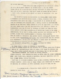 [Carta] 1954 ago. 14, Santiago, [Chile] [a] Gabriela [Mistral]