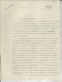 [Carta] 1954 mayo 27, [San Isidro, Argentina] [a] Gabriela Mistral