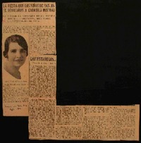 La fiesta que los niños de San José dedicaron a Gabriela Mistral la ofreció la directora de la Escuela República Argentina, doña María Alfaro de Mata.