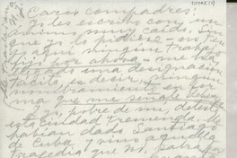 [Carta] [Nueva York, EE.UU.] [a] [Radomiro Tomic y Olaya Errázuriz de Tomic]