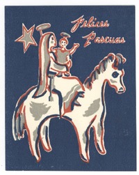 [Tarjeta] [1954], [Santiago, Chile] [a] Gabriela [Mistral]