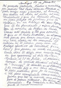 [Carta] 1951 jun. 18, Santiago [a] Gabriela Mistral