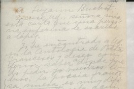 [Carta] [a] Suzanne Buchot