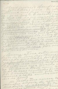 [Carta] [a] Claudia Lars