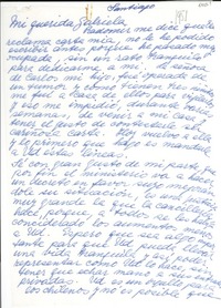 [Carta] 1951, Santiago [a] Gabriela Mistral